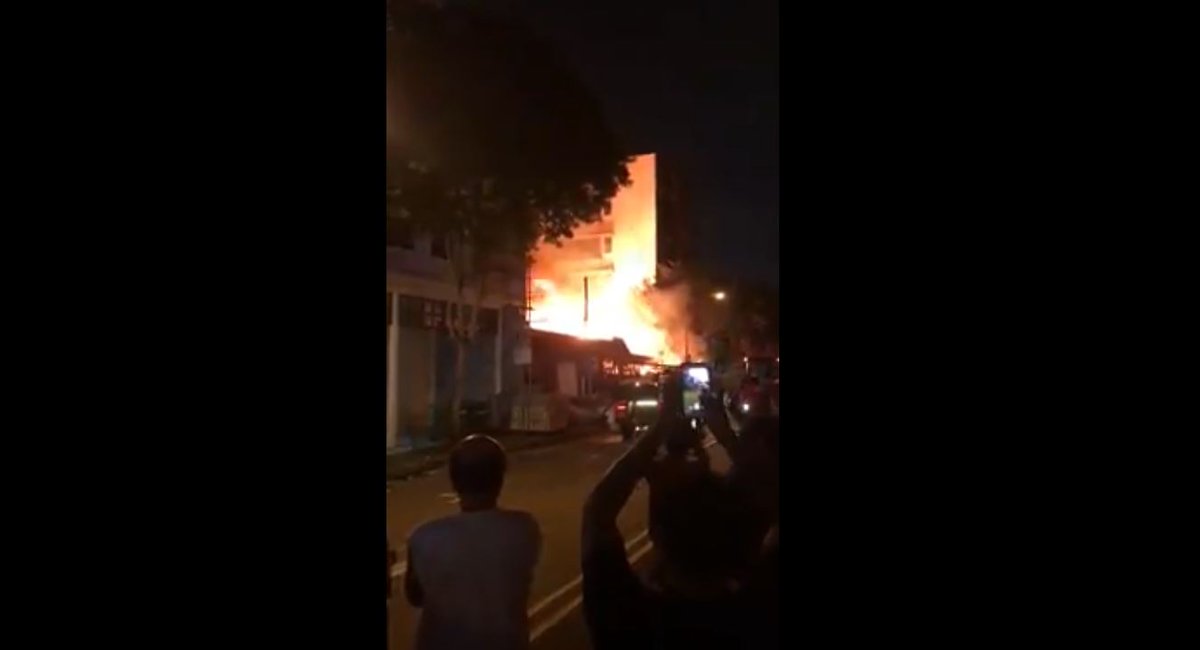 'Major fire' at Rangoon Road area, Singapore