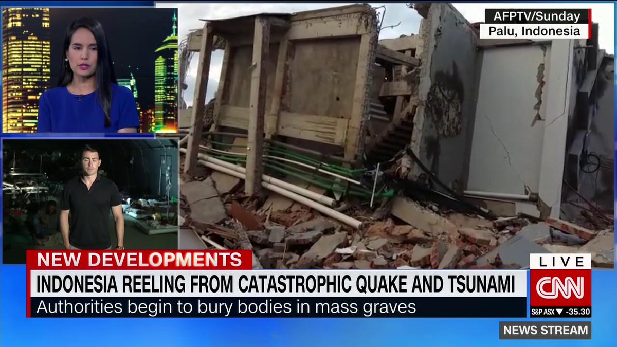 A city of 350,000 in ruins.  . @MattRiversCNN reports from Palu, Indonesia  