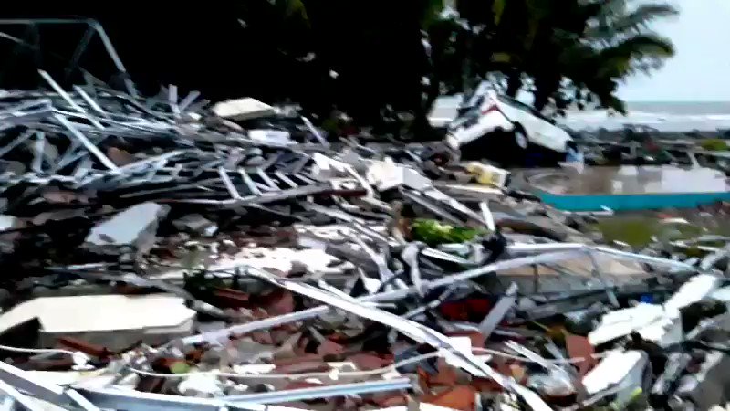 Daylight reveals some of the devastation after the tsunami in western Indonesia    