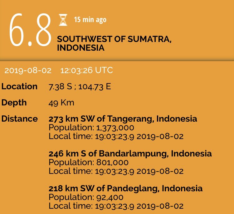 Indonesia quake information