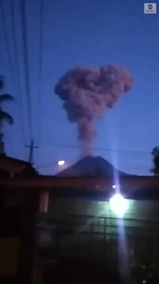 Java's Mount Merapi volcano erupted early Thursday morning, sending a plume of smoke thousands of feet into the sky